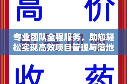 苏州专业团队全程服务，助您轻松实现高效项目管理与落地